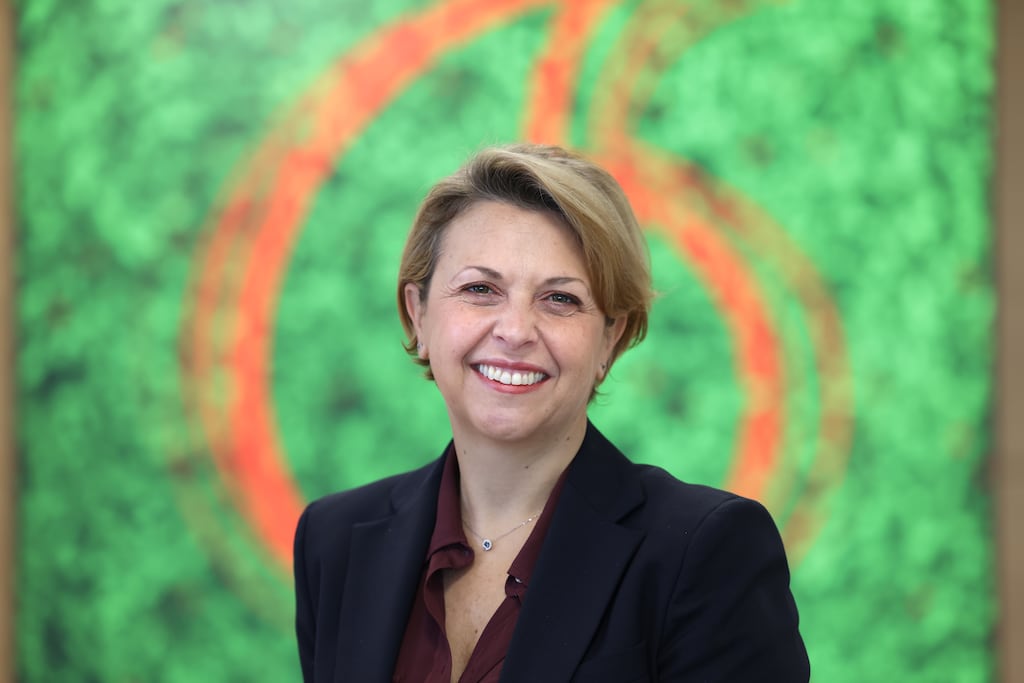 Sabrina Casalta, chief executive of Vodafone Ireland, said its investment strategy here was beginning to pay off. Photograph: Dara Mac Dónaill