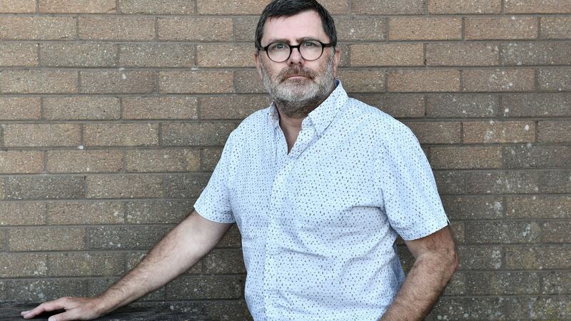 Mark Thompson from Relatives for Justice: ‘What we want to do – and for their families to do in their own words – is to collectively remember them as Gaels.’ Photograph: Colm Lenaghan/ Pacemaker