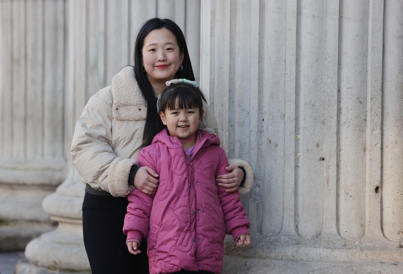 Yujung Kim says Ireland is very good for raising a baby because there are so many events for kids. Photograph: Alan Betson
