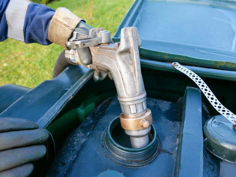 Declan's tank took a little less than the 1,000 litres of home heating oil he'd ordered. Photograph: iStock