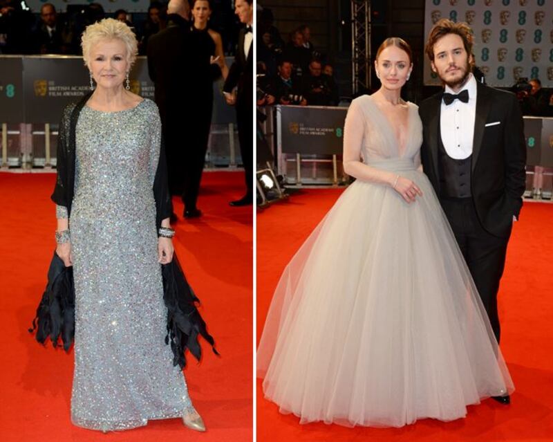 Julie Walters, Hunger Games actor Sam Claflin and his wife Laura Haddock