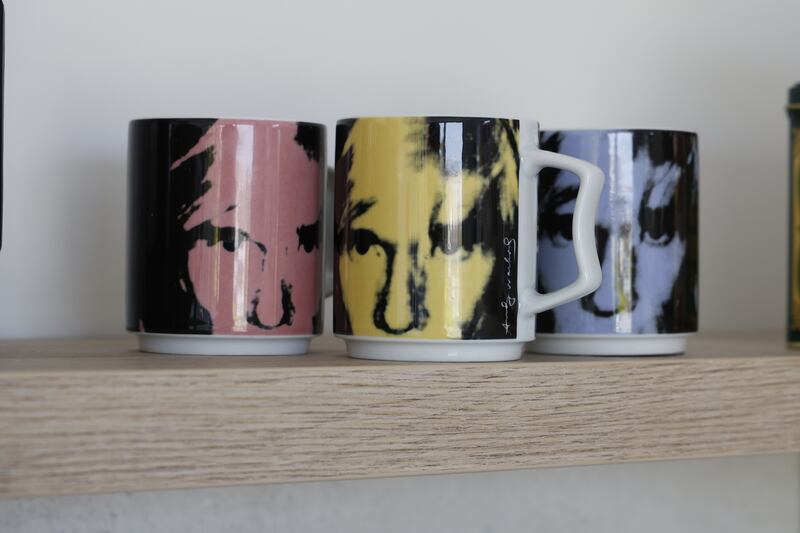 Andy Warhol mugs: 'Wayne got three. I got three.' Photograph: Nick Bradshaw