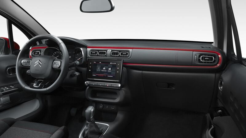 Citroen C3: The interior bears a lot of similarity to the recently launched C4 Cactus