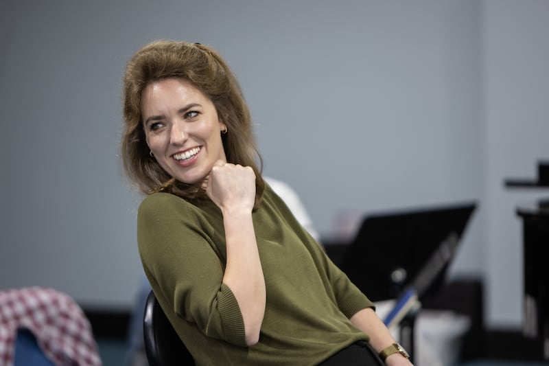 Mars: Conductor Elaine Kelly in rehearsals. Photograph: Ste Murray