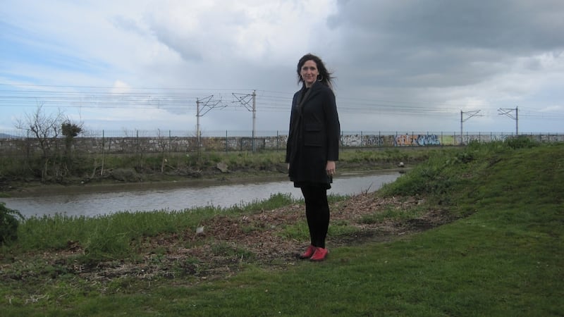 Henrietta McKervey in Booterstown, a location in her novel: “the Jensen siblings are forced, as they search for their mother,  to use their own words, their individual memories, to try and recover her. As is turns out, none of them really knew her”