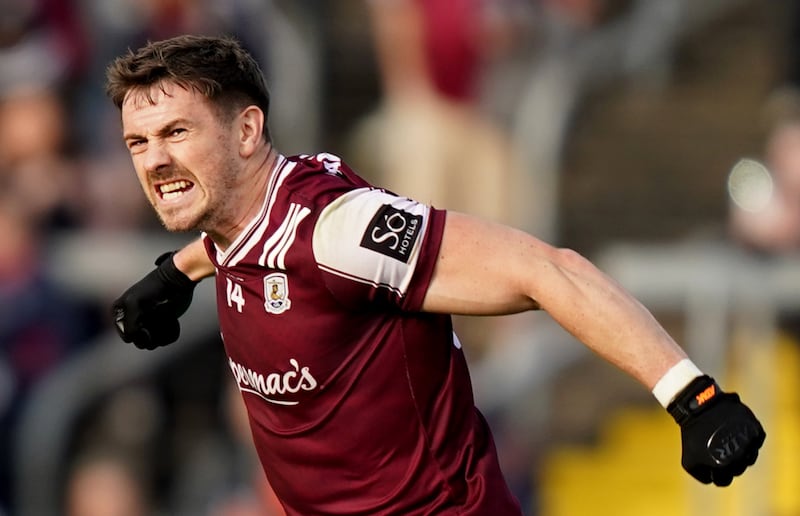 Galway's Shane Walsh after kicking the winning score against Armagh. Photograph: James Lawlor/Inpho