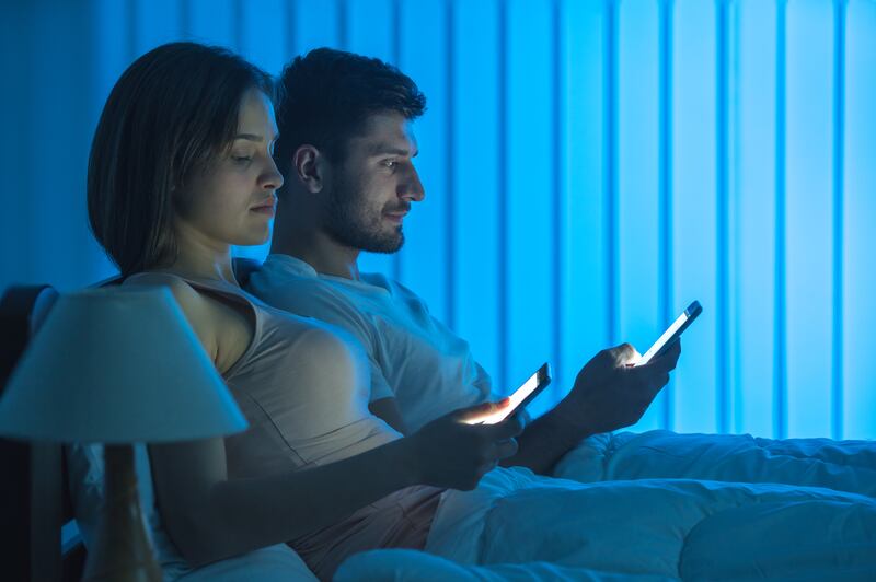 Technology can interfere with communication and intimacy. Photograph: Viacheslav Peretiatko