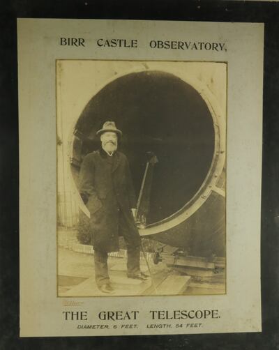 Four oversized photographs of Lord Rosse and his 'Leviathan of Parsonstown', which was the largest telescope in the world from 1845 until 1917 (€1,000-€1,500)