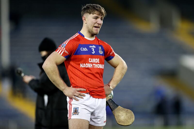 A dejected Fintan Burke after St Thomas's defeat to Ballyhale Shamrocks   in the AIB All-Ireland club SHC semi-final at FBD Semple Stadium. Photograph: Laszlo Geczo/Inpho