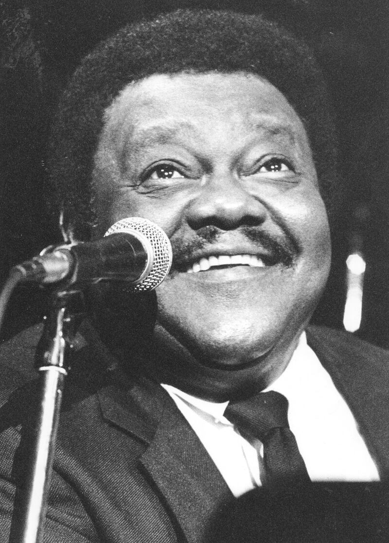 Fats Domino in concert at the National Stadium,  Dublin, in 1991. Photograph: The Irish Times Archive
