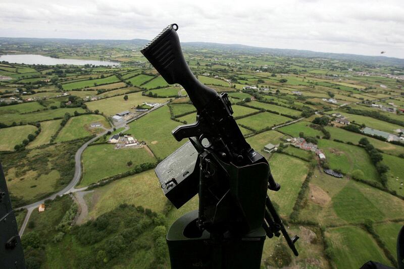 South Armagh as seen from a British army helicopter. Photograph: Cathal McNaughton/PA