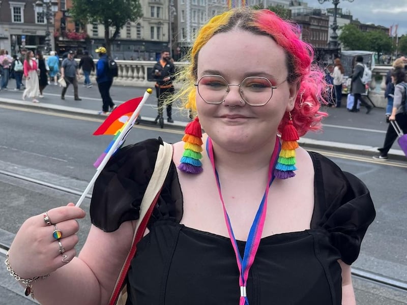 Jemma Kennedy at the Dublin Pride Parade on Saturday