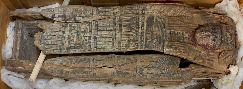 The sarcophagus that UCC has agreed to repatriate to Egypt. Photograph: Denis Mortell Photography