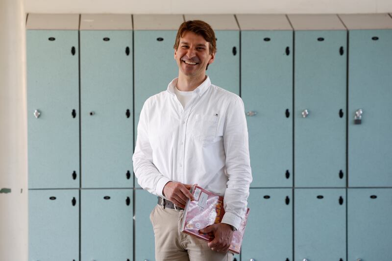 Javier Carbajo Elena, a live-in Spanish teacher at Newtown School. Photograph: Nick Bradshaw/The Irish Times