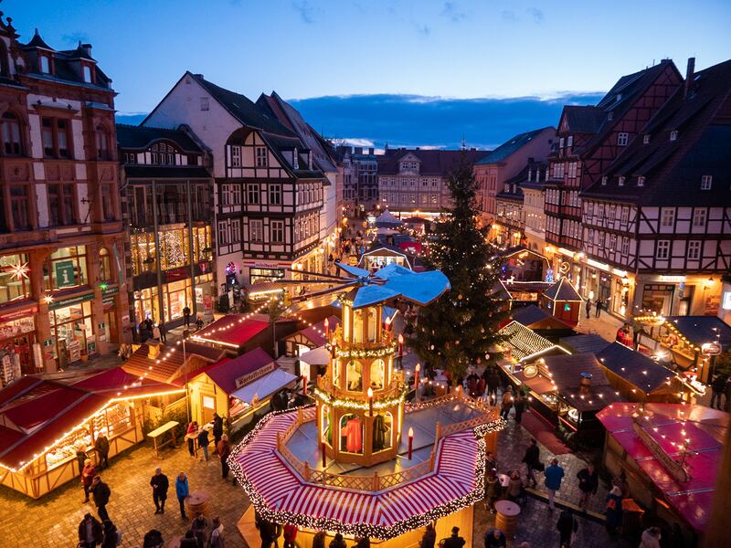Quedlinburg: Weihnachtsmarkt. Photograph: Nico Reischke. ©Quedlinburg-Tourimus-Marketing GmbH/Nico Reischke