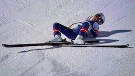 Lindsey Vonn airlifted off mountain after crashing in Olympic women’s downhill