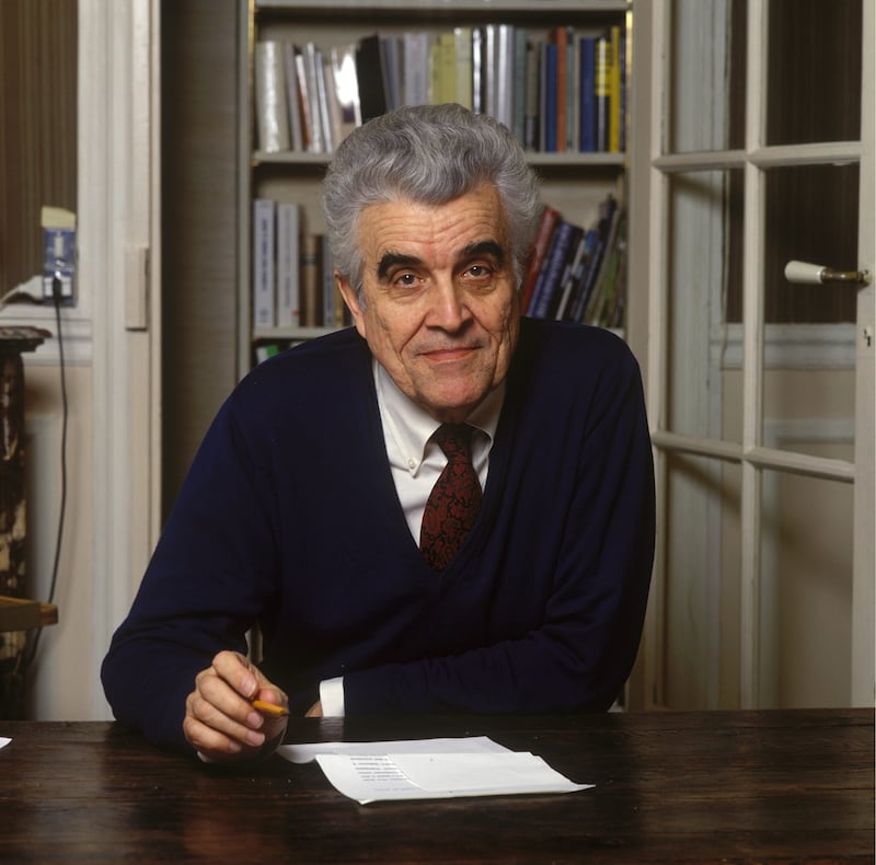 JD Vance credited French philosopher René Girard with aiding his conversion to Catholicism. Photograph: Louis Monier/Gamma-Rapho via Getty Images