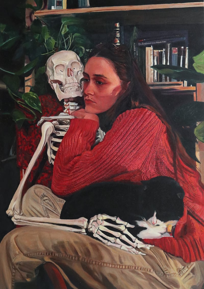 Dead Weight by Aodán Feeney (Galway), shortlisted for the Zurich Portrait Prize 2022 at the National Gallery of Ireland.