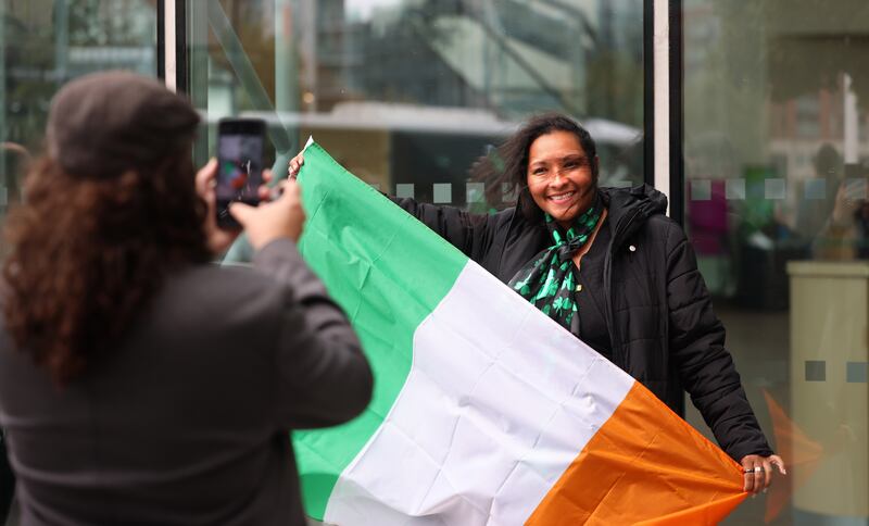 Erika Paradas, from Venezuela: 'I feel so proud and honoured to be an Irish citizen.' Photograph: Dara Mac Dónaill 