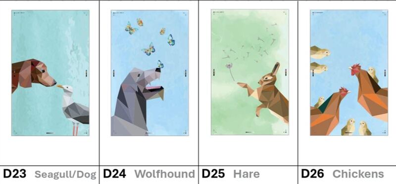 Some of the graphics due to be installed in parts of the National Children's Hospital