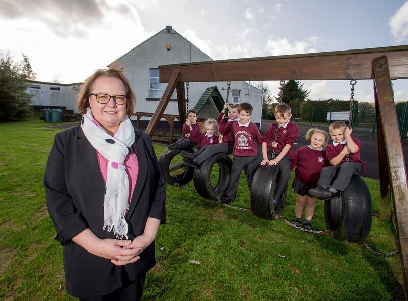 Gráinne McIlvar emphasises ‘the value of the school to the community’. Photograph: Steven McAuley