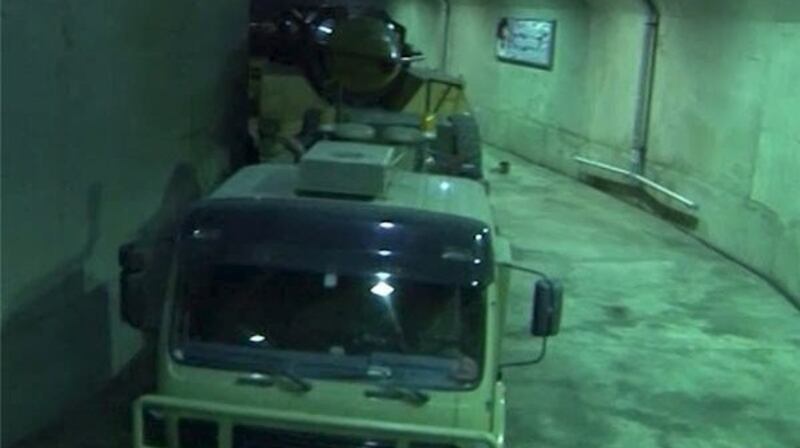 An underground missile depot is seen in this undated handout photo released January 5th, 2016 by Farsnews.com.
