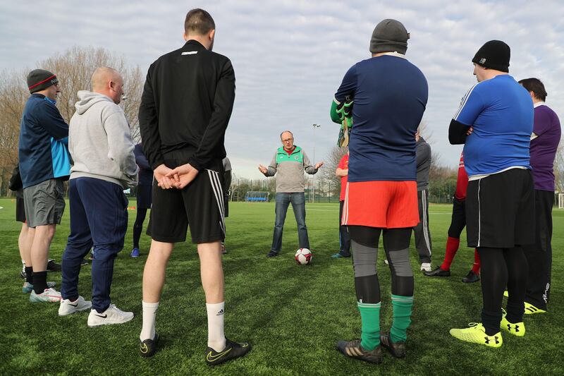 Tony Owens at the training session in Dublin. Photograph Nick Bradshaw