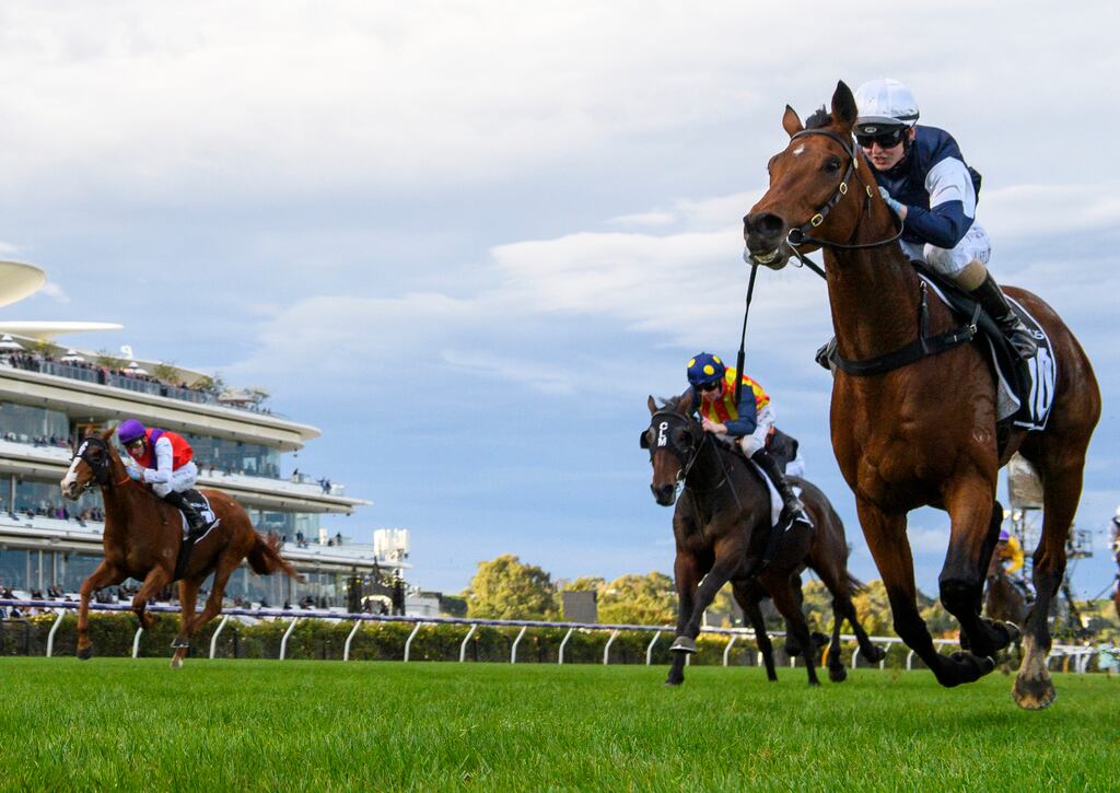 Alana Kelly riding Point Nepean to victory in the Lexus Andrew Ramsden at Flemington Racecourse in Melbourne on May 14th. Photograph: Vince Caligiuri/Getty Images)
