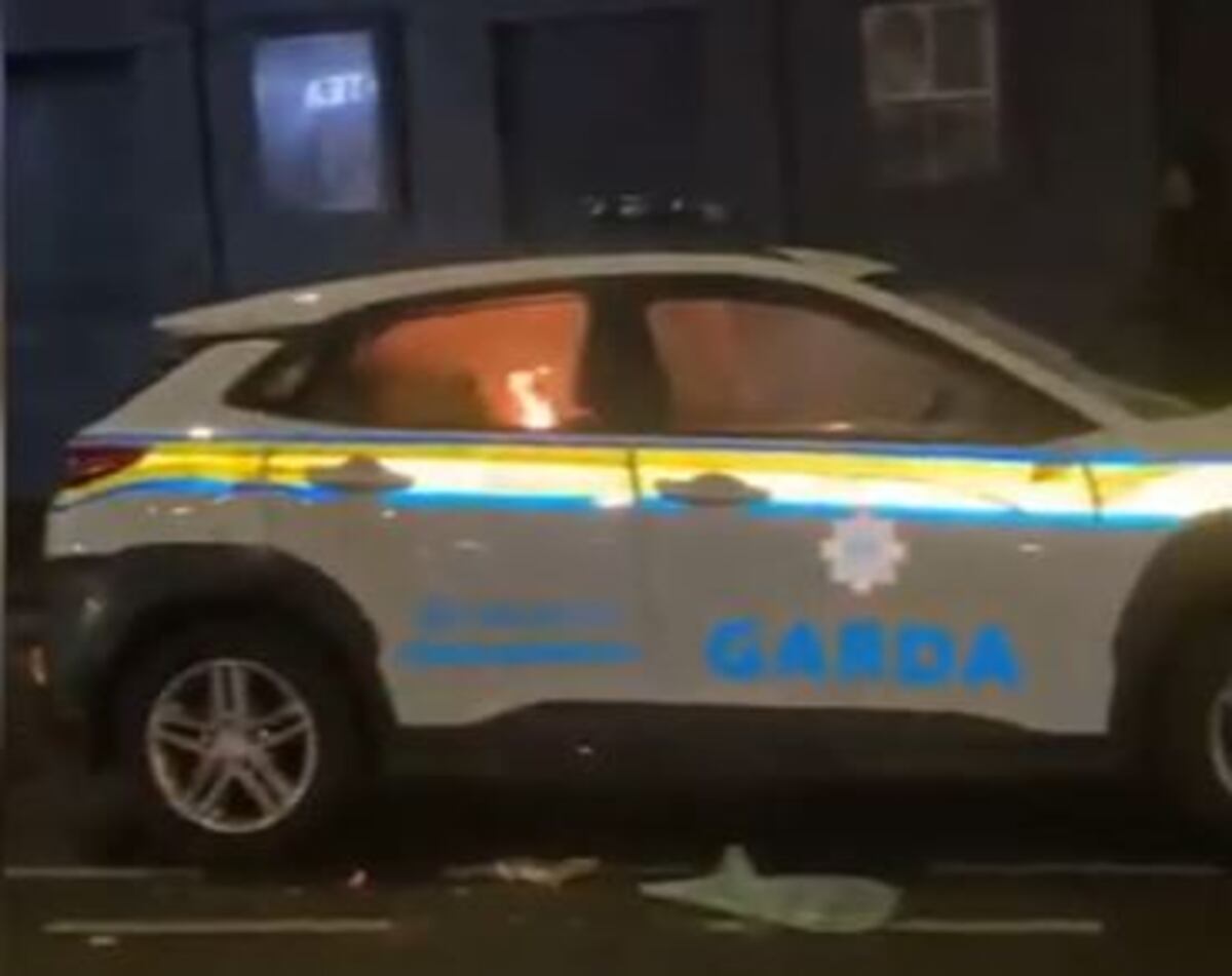 Man who set fire to Garda patrol car in Dublin riots is jailed for 6½ ...
