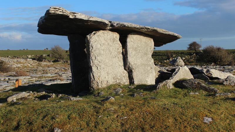 The Poulnabrone Dolmen in the Burren, Co Clare