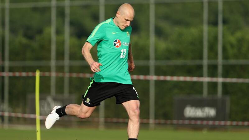 Huddersfield Town’s Aaron Mooy will be one of Australia’s key players in Australia. Photograph: Robert Cianflone/Getty