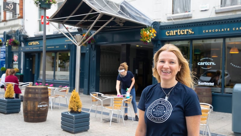 Lisa Fitzgerald, owner of Carter’s Chocolate Cafe in Waterford city. Photograph: Patrick Browne