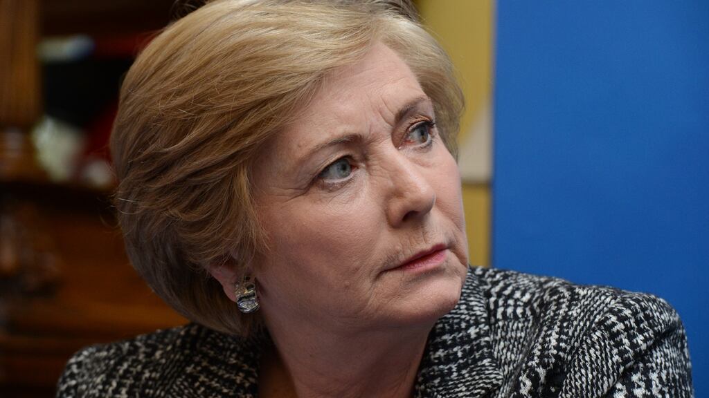 Minister for Justice Frances Fitzgerald. She is facing the threat of legal action if she does not order a full investigation into the killing of Seamus Ludlow almost 40 years ago