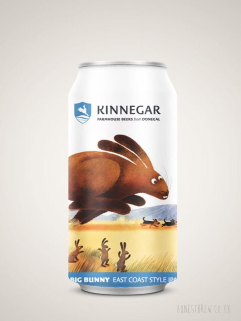 Kinnegar’s Big Bunny IPA 6%  has a lovely fresh hoppy aroma, clean body and slightly creamy mouthfeel with lowish bitterness