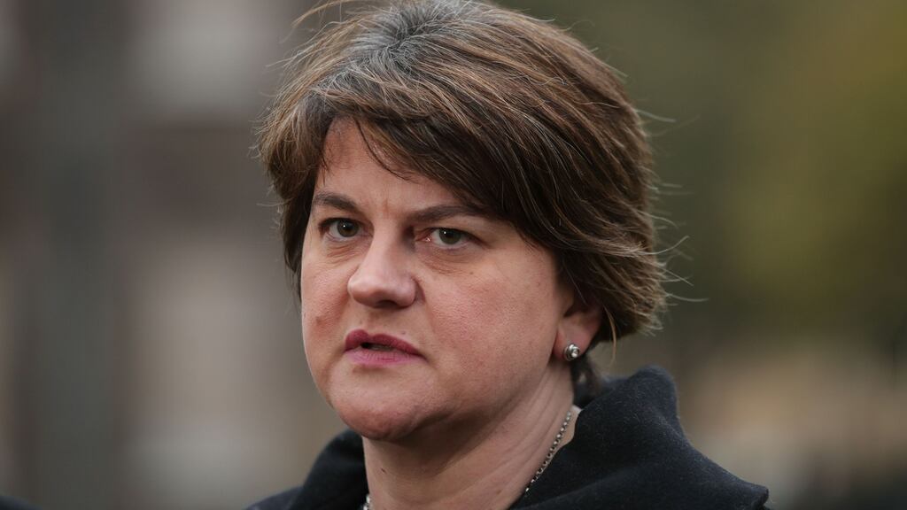 Former Stormont first minister Arlene Foster: was asked  why her then special adviser, Dr Andrew Crawford, had not read expert reports related to RHI options and why Fiona Hepper had not endeavoured to record notes of the encounter.  Photograph: Yui Mok/PA