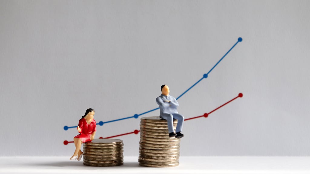Irish Life date show men are 20% more likely to use the assurance company's pension portal than women. Photograph: iStock