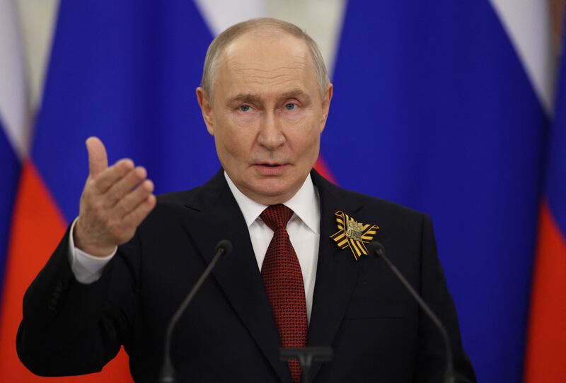 Russian president Vladimir Putin. Photograph: Ramil Sitdikov/Pool/AFP via Getty
