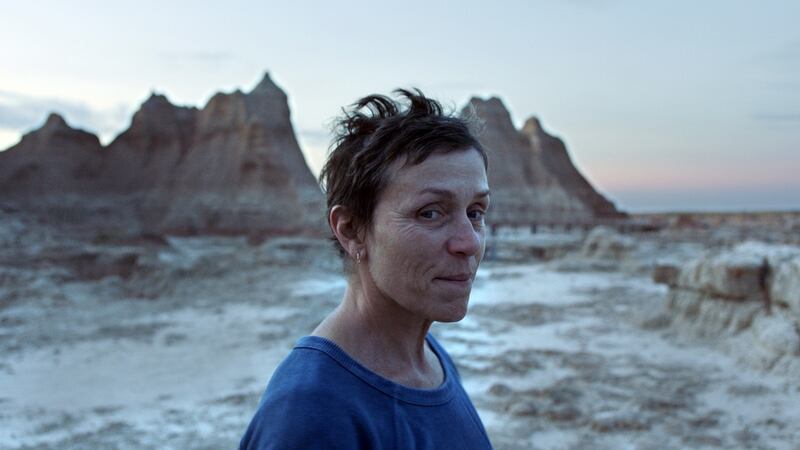 Frances McDormand in the film NOMADLAND. Photograph: Searchlight Pictures