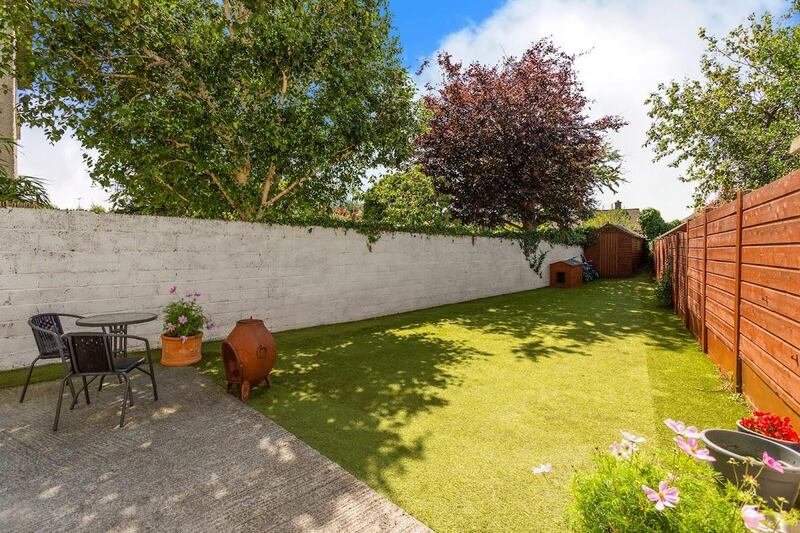 The rear garden.