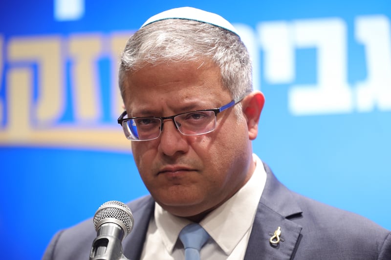 Israeli national security minister Itamar Ben Gvir. Photograph: EPA