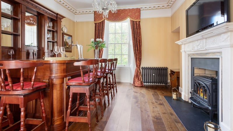 Original dining room fitted out as bar.