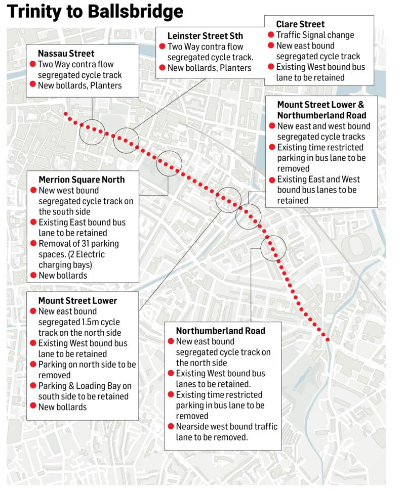 HMBIKELANES Jan 2023 Olivia Kelly Trinity to Ballsbridge