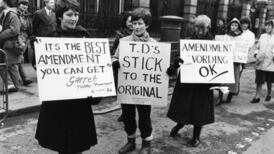 Divisive campaign in 1983 on  abortion massive and intense