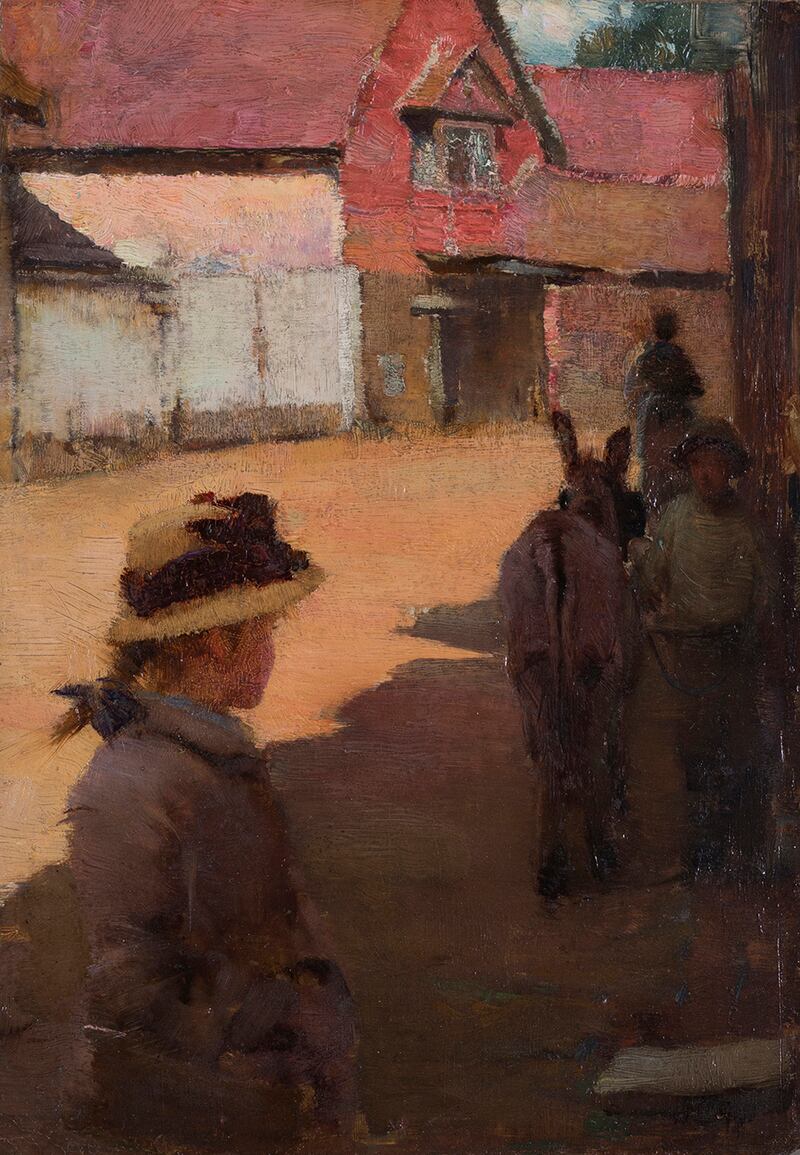 Walter Osborne’s A Young Girl in the Village will be among the artworks on show Ib Jorgensen Gallery