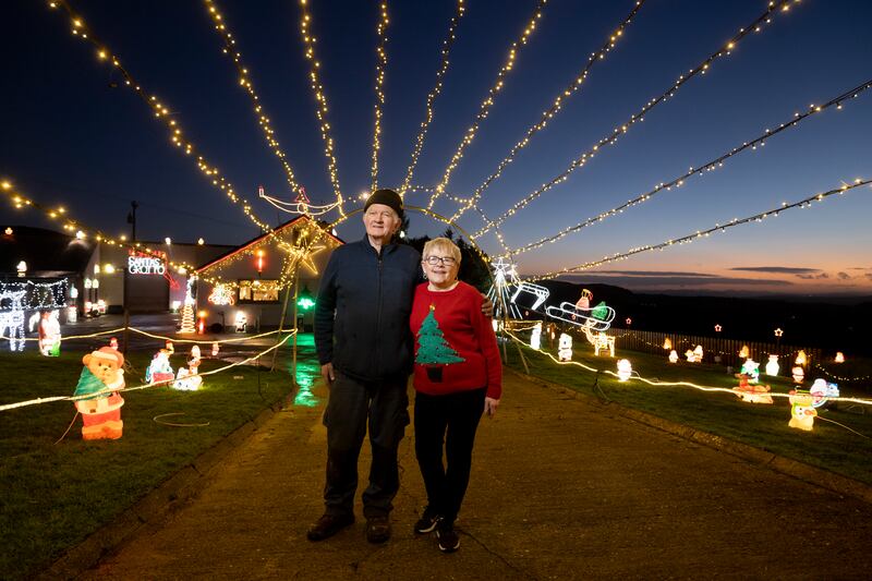 Michael and Mary Whoriskey outside their Donegal home. Photograph: Joe Dunne
