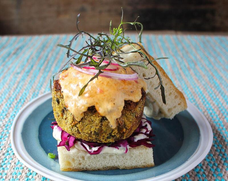 Kai bean burger