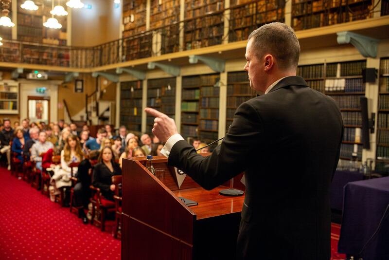 Morgan Crawley of the SADSI at the event. Photograph: Joh Ohle/The Irish Times