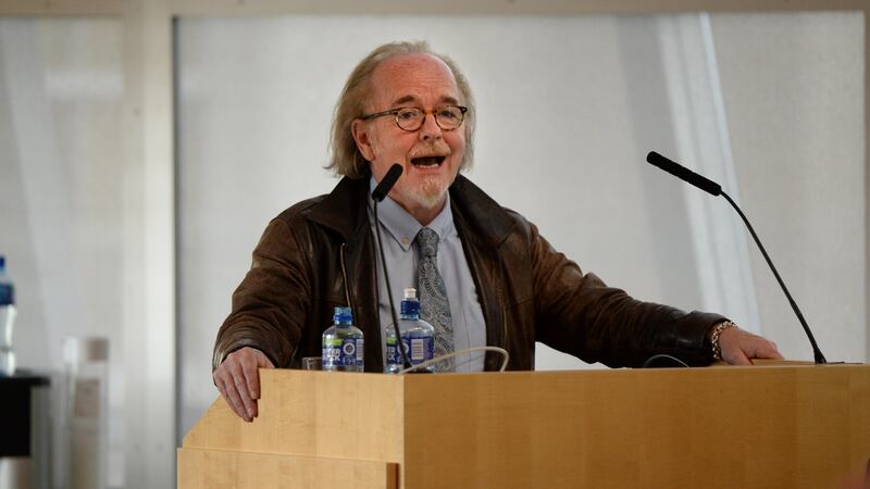 James Smyth pitches Kildare County Council members for a nomination in Naas, Co Kildare. Photograph: Dara Mac Dónaill/The Irish Times