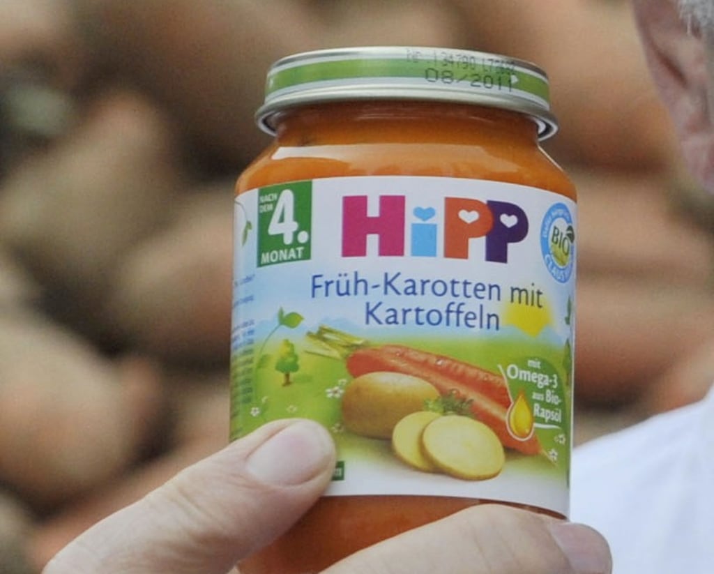 A sample from one of HiPP's 190g jars of Carrots and Potatoes baby food reported by a customer had tested positive for rat poison, police say. Photograph: Getty Images
