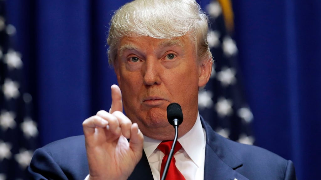 Donald Trump: Elite? Me? Photograph: Brendan McDermid/Reuters